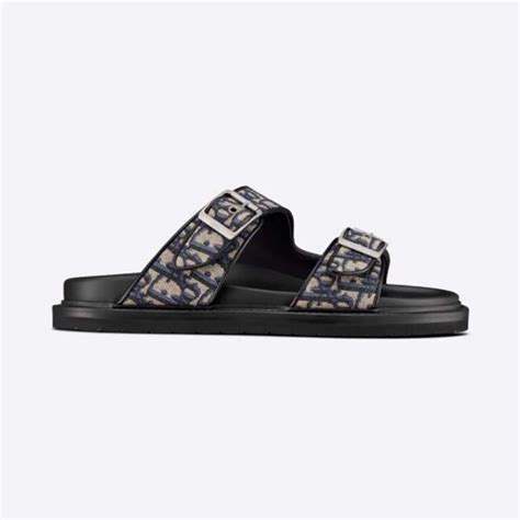 dior homme dior oblique jacquard slippers|Dior Sandals and Slides for Men .